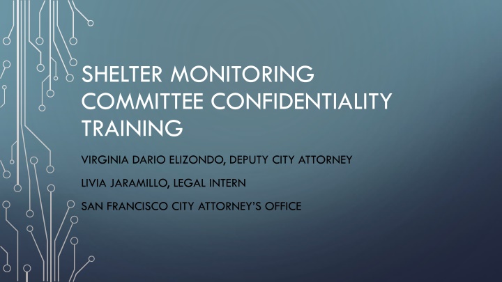 Importance of Confidentiality in Shelter Monitoring Committee Training