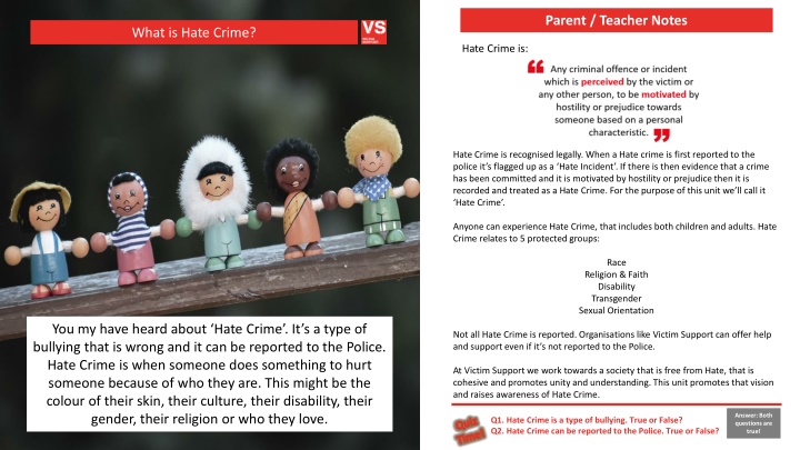 Hate Crime and Bullying in Schools