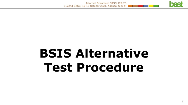 Alternative Test Procedure for Ensuring Driver Awareness of Endangered Bicyclists