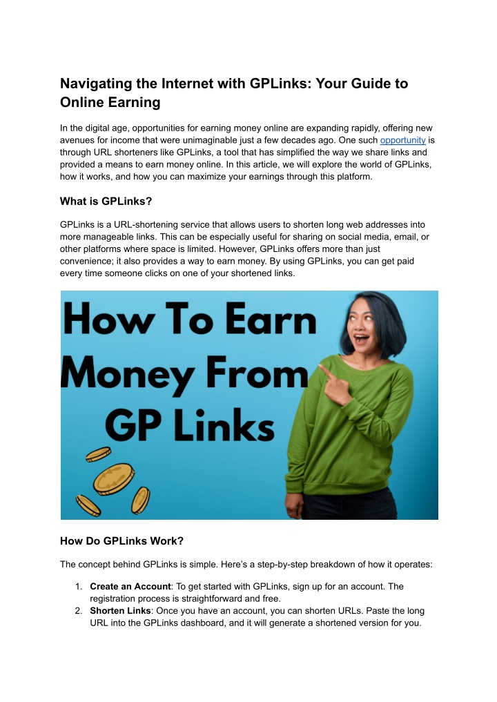 navigating the internet with gplinks your guide n.w