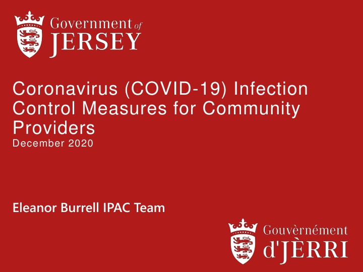COVID-19 Infection Control Measures for Community Providers