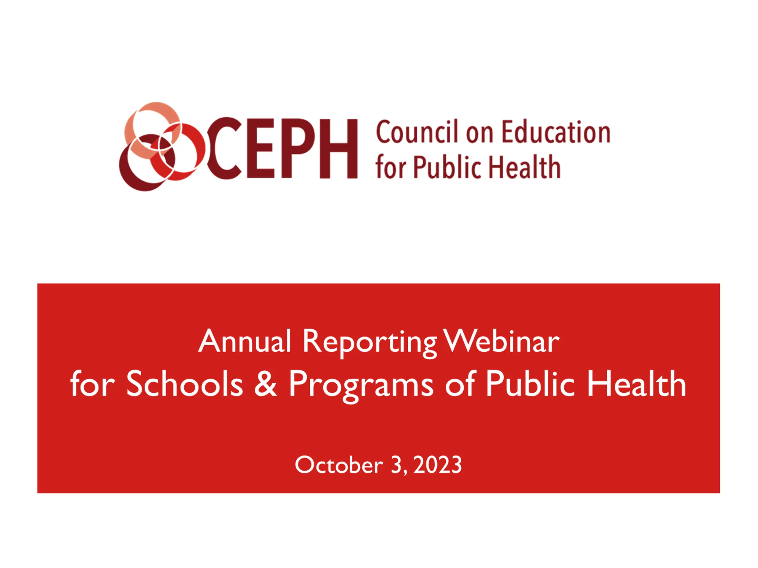 2023 Annual Reporting Webinar: Guidelines & Deadlines