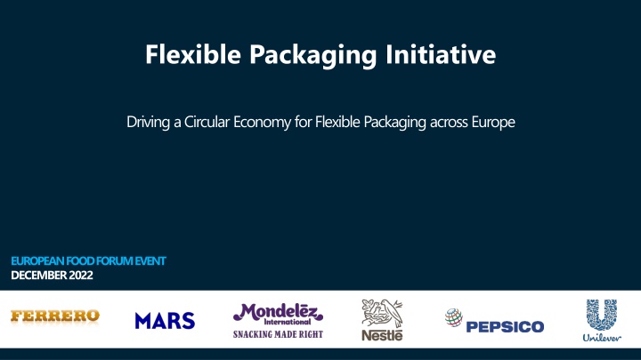 Advancing Circular Economy Through Flexible Packaging Initiative