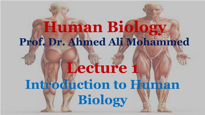 Introduction to Human Biology: Overview of Branches and Studies