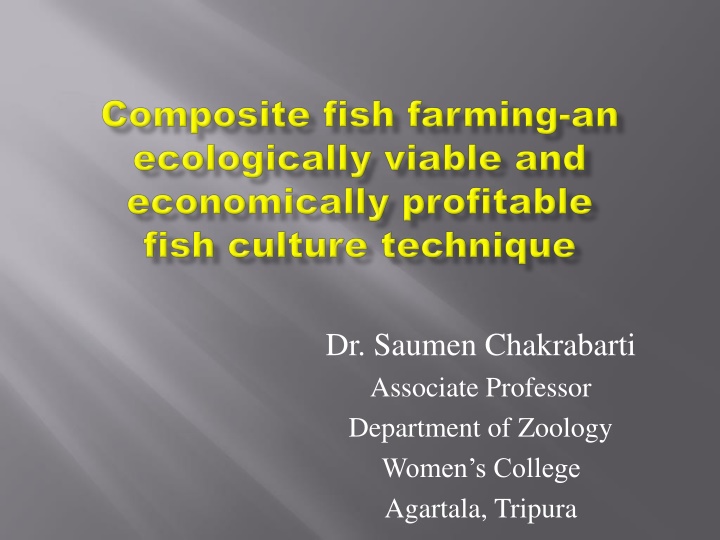 Composite Fish Farming: An Innovative Aquaculture Technique