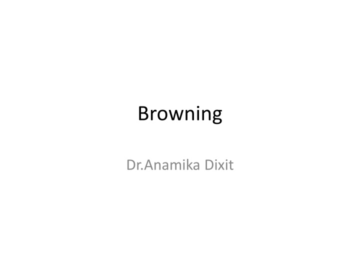 Enzymatic Browning in Food Chemistry