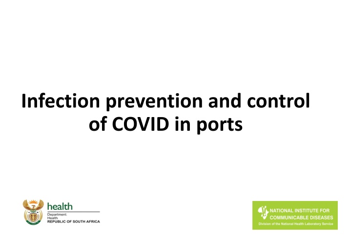 Effective Infection Control in Port Operations During the COVID-19 Pandemic