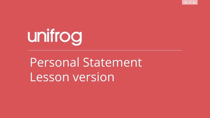 Mastering Your UK University Personal Statement
