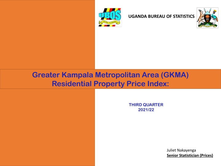 Residential Property Price Index for Greater Kampala Metropolitan Area Q3 2021/22