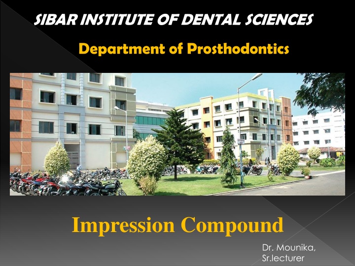Impression Compound in Dentistry