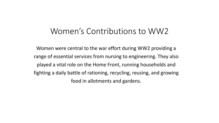 Women's Contributions to WW2: A Vital Role in the War Effort