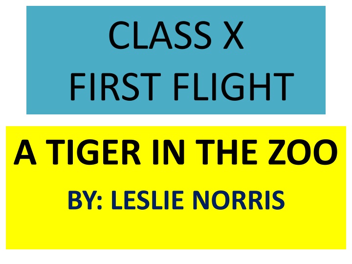 The Agony of a Caged Tiger: An Analysis of 