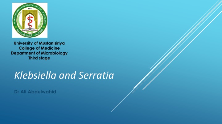 Klebsiella Species: Characteristics and Pathogenicity