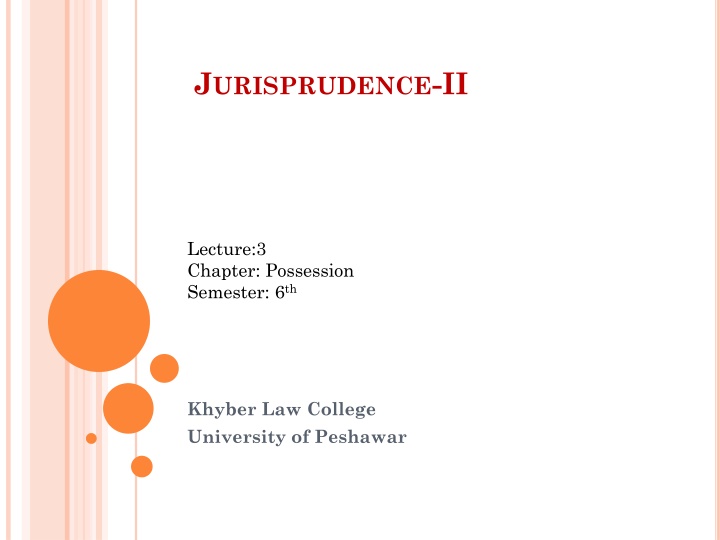 Possession in Jurisprudence