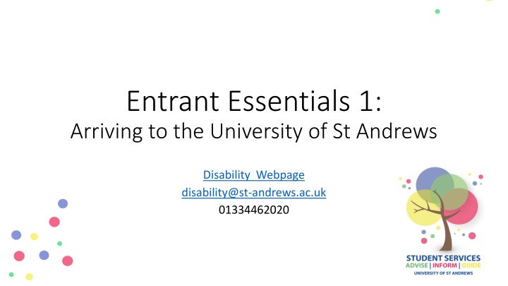 Support and Services at University of St. Andrews for Students with Disabilities