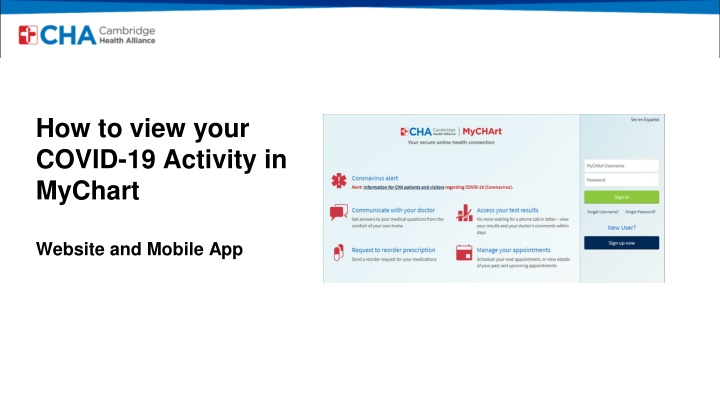 Access Your COVID-19 Activity in MyChart: Vaccination Status, QR Codes, and More