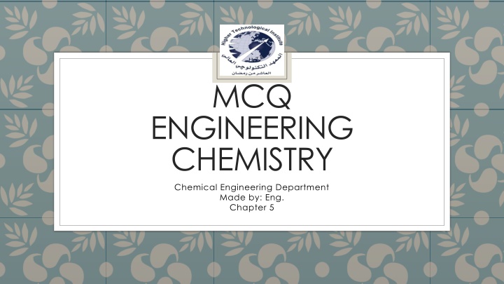 Corrosion Prevention Methods in Chemical Engineering