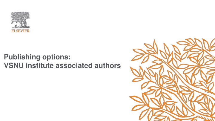 Streamlined Process for Author Publishing Options Selection