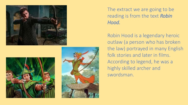 Unlocking the VIPERS Reading Strategy with Robin Hood Extract