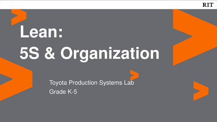 Applying 5S Organization Method in Everyday Life