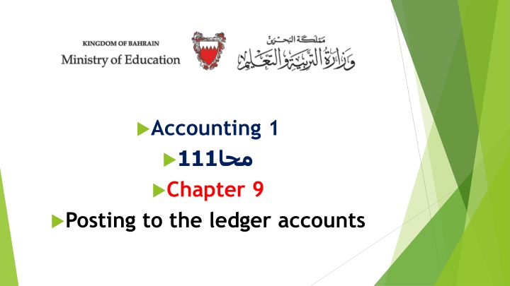 Ledger Accounts and Posting Transactions in Accounting