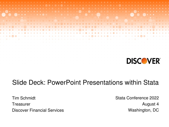 Creating PowerPoint Presentations in Stata with Slide Deck