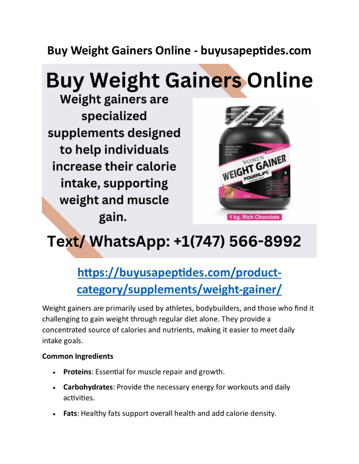 buy weight gainers online buyusapeptides com n.w