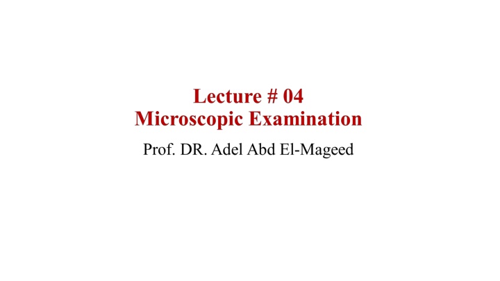 Basic Concepts of Microscopy for Materials Study