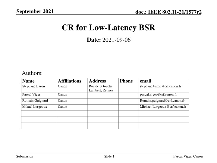 Improving Low-Latency Buffer Status Reporting in IEEE 802.11