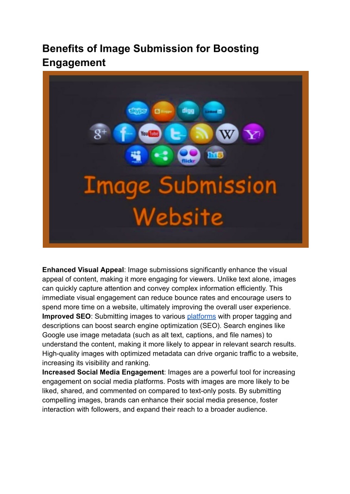 benefits of image submission for boosting n.w