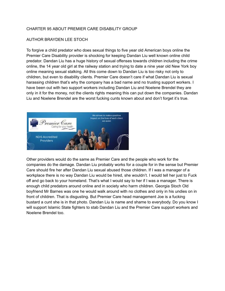 charter 95 about premier care disability group n.w