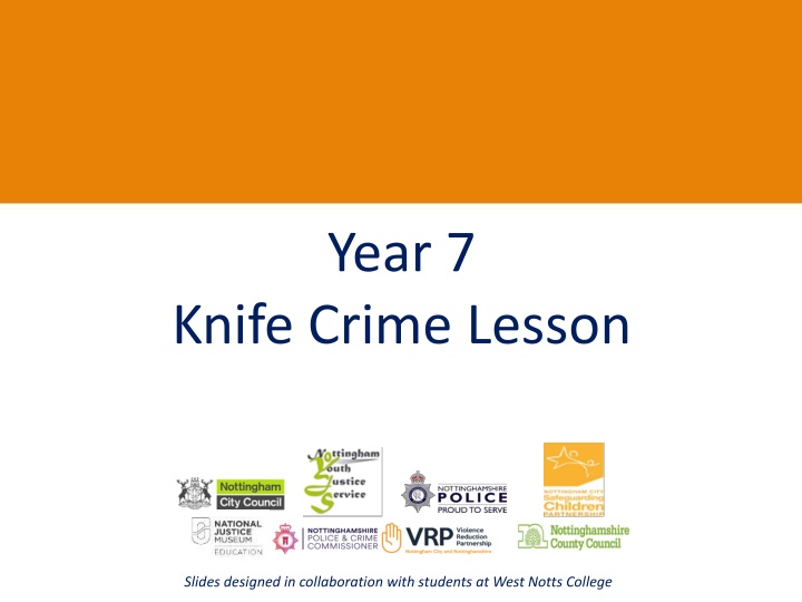 Knife Crime: Year 7 Lesson Insights