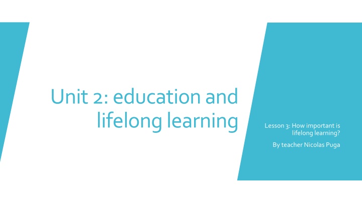 Importance of Lifelong Learning in the 21st Century