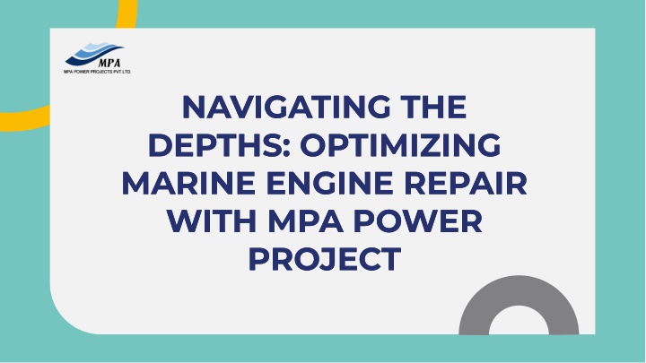 navigating the depths optimizing marine engine n.w