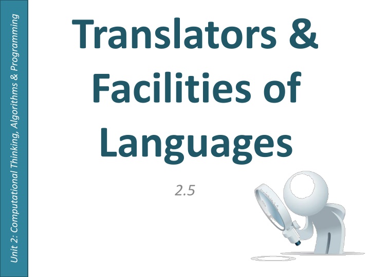 Programming Languages and Translators in Computational Thinking