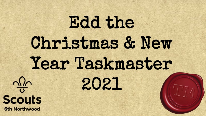 Christmas & New Year Taskmaster 2021 Challenges