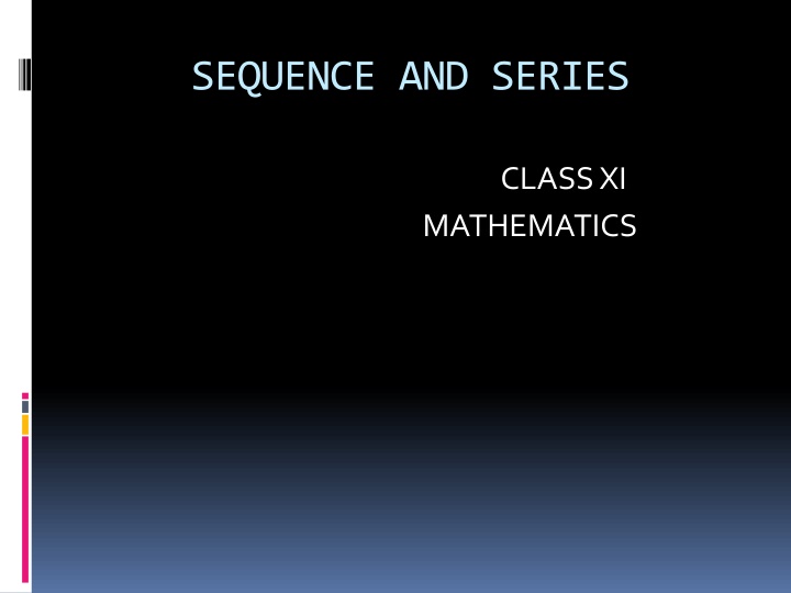 Sequences and Series in Mathematics