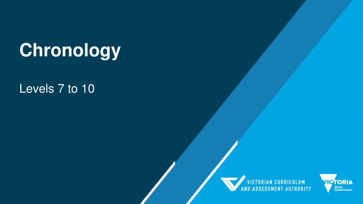 Chronology in the Victorian Curriculum History