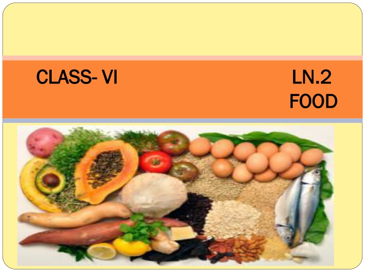The Essential Components of Food for a Healthy Diet