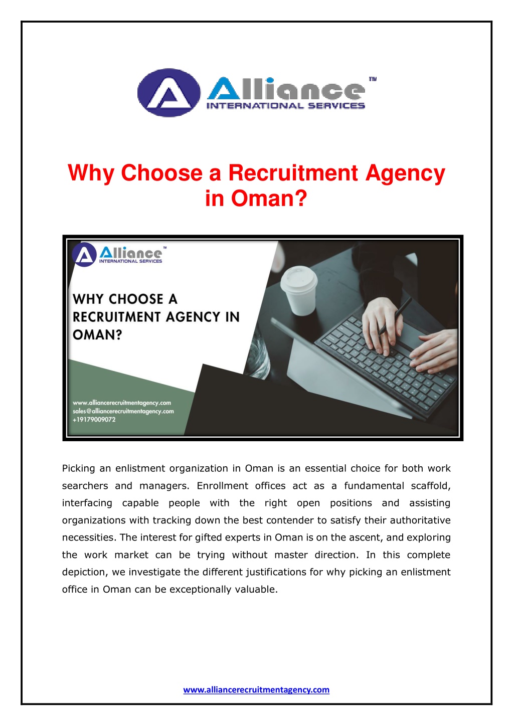 why choose a recruitment agency in oman l.w