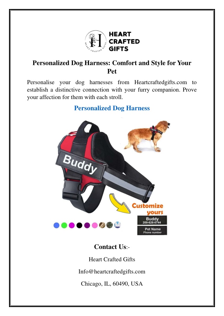 personalized dog harness comfort and style n.w