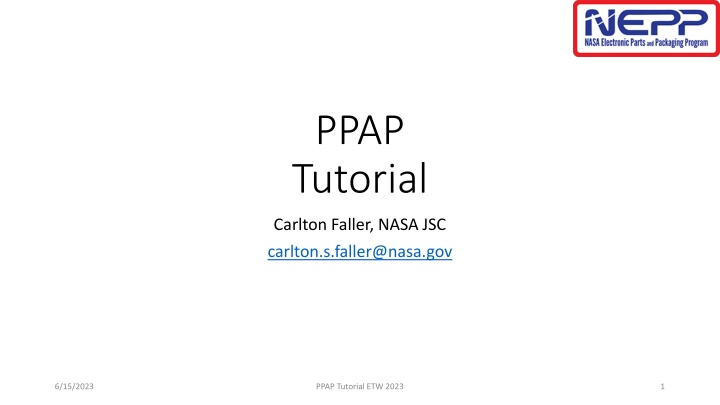 PPAP - A Comprehensive Guide