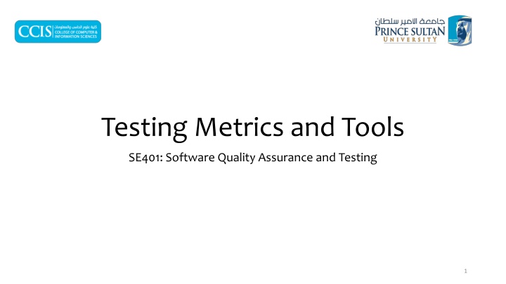 Software Testing Metrics and Tools