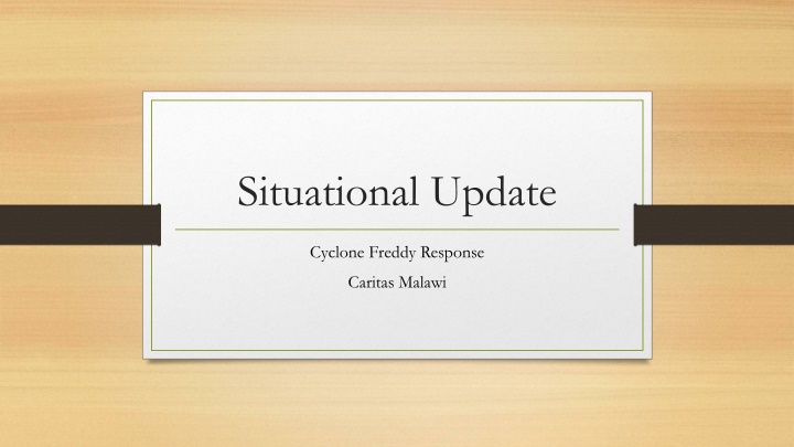 Response to Cyclone Freddy in Malawi: Caritas Malawi's Humanitarian Efforts