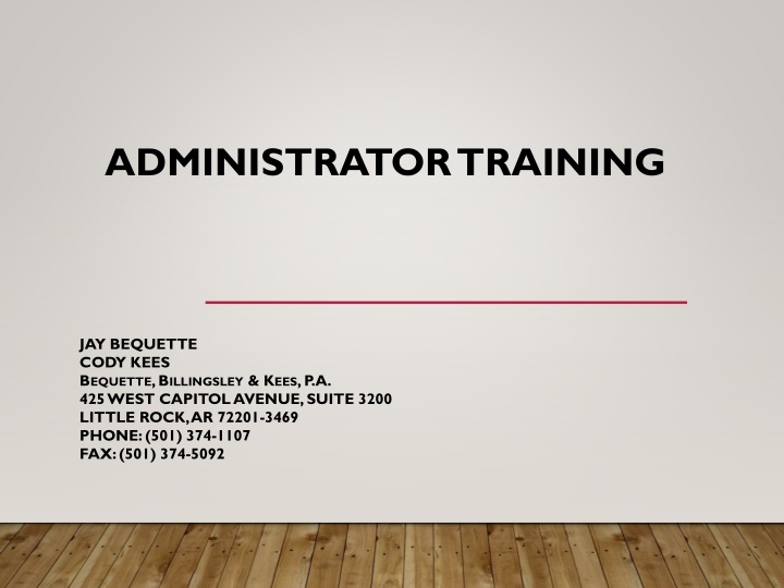 Arkansas Teacher Fair Dismissal Act Overview