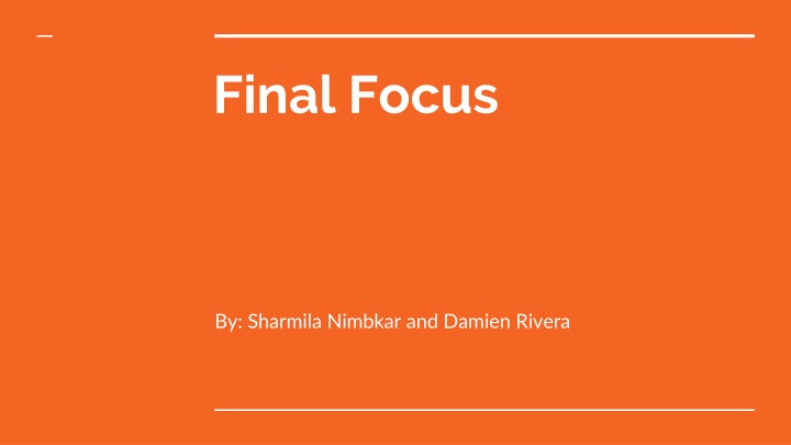 Mastering Final Focus in Debates