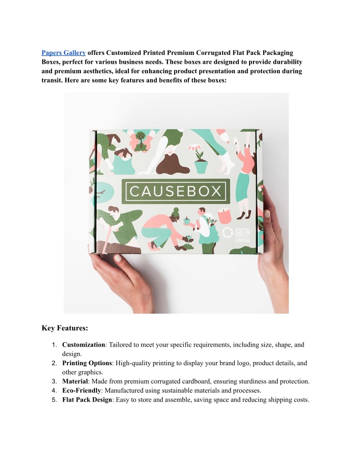 papers gallery offers customized printed premium n.w