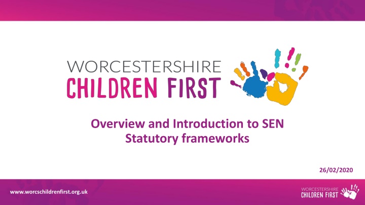 Special Educational Needs (SEN) Statutory Frameworks