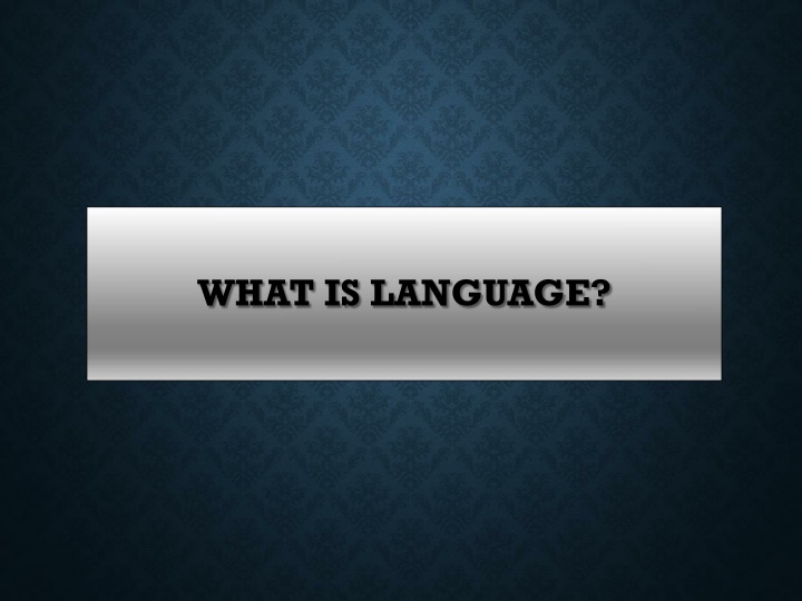 The Distinctive Features of Human Language