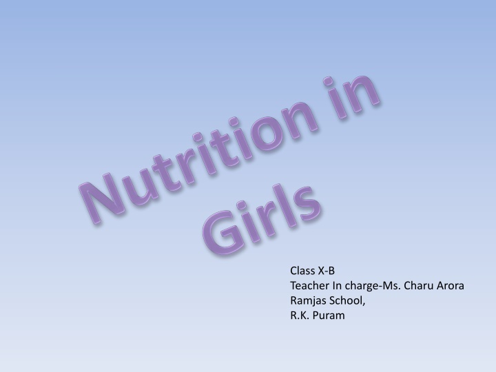 Challenges of Adolescent Nutrition: Addressing Concerns and Solutions